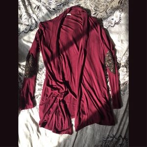 Women’s red cardigan size L